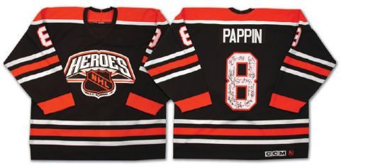 Jim Pappins Autographed NHL Heroes Jersey & All-Star Game Ticket Collection