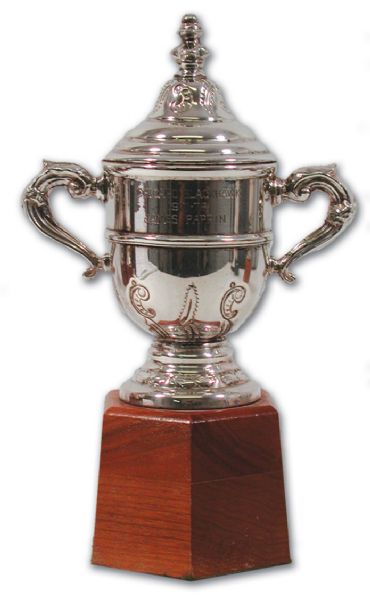 Jim Pappins 1971-72 Chicago Black Hawks Clarence Campbell Bowl Trophy