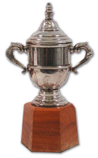 Jim Pappins 1972-73 Chicago Black Hawks Clarence Campbell Bowl Trophy