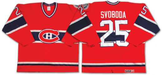 Petr Svobodas 1989 Montreal Canadiens Stanley Cup Finals Game Worn Jersey