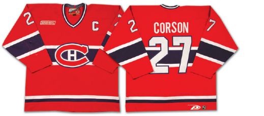 Shayne Corsons 1999-2000 Montreal Canadiens Game Worn Jersey