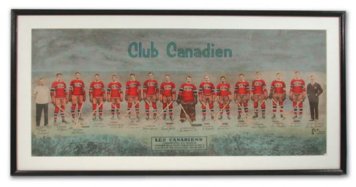 1930-31 Montreal Canadiens Framed Team Photo (33" x 16")