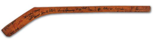 1935 Toronto Maple Leafs Team Signed Mini Stick