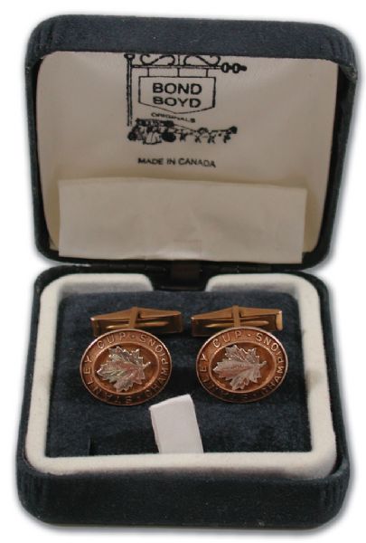 Kent Douglas Toronto Maple Leafs Stanley Cup Championship Gold Cuff Links