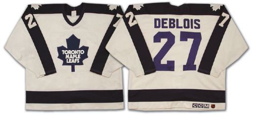 Lucien Deblois Early 1990s Toronto Maple Leafs Game Worn Jersey