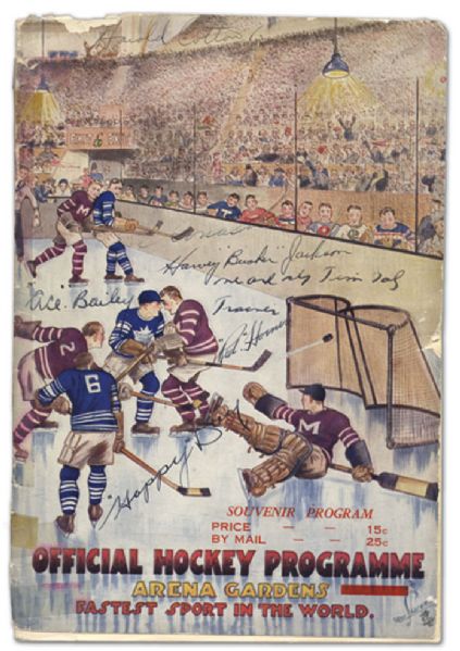 1930-31 Autographed Toronto Maple Leafs Playoff Program