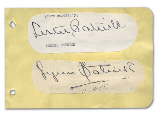 Lester Patrick and Lynn Patrick + Bonus Autographs