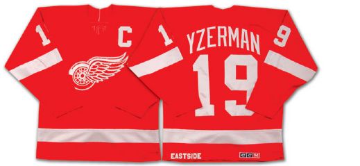 Steve Yzermans 1980s Detroit Red Wings Autographed Game Worn Jersey ADDENDUM