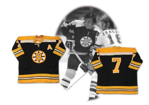 Phil Espositos Circa 1971 Boston Bruins Game Worn Jersey