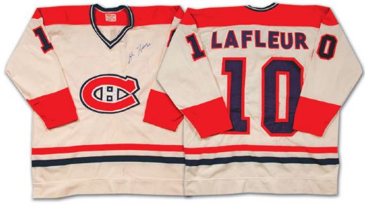 1970s Montreal Canadiens Guy Lafleur Autographed Habs Game Jersey  ADDENDUM