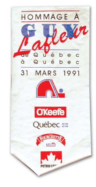 Guy Lafleur Retirement Banner from the Quebec Colisée