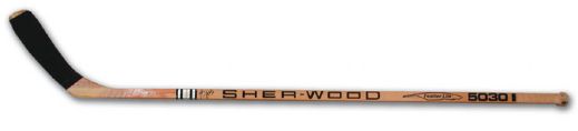 Guy Lafleurs Autographed Game Used Sher-Wood Stick