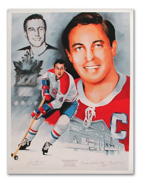 Jean Beliveau Limited Edition Lithograph Collection of 2