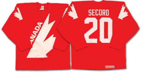 Al Secords 1984 Canada Cup Team Canada Game Jersey