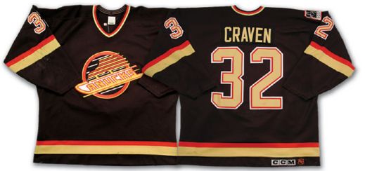 Murray Cravens 1993-94 Vancouver Canucks Game Worn Jersey