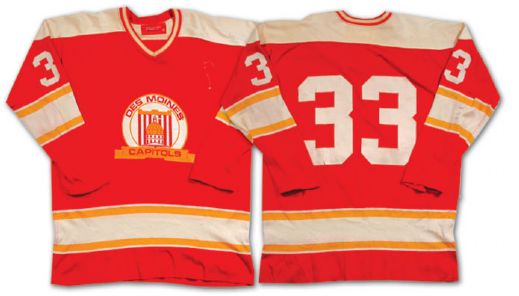1970s IHL Des Moines Capitols Game Worn Jersey
