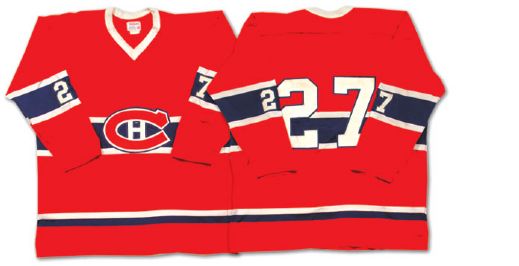 Rick Chartraws 1975-76 Montreal Canadiens Game Worn Jersey