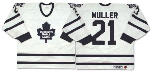Kirk Mullers 1995-96 Toronto Maple Leafs Game Worn Jersey