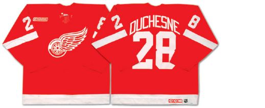 Steve Duchesnes 1999-2000 Detroit Red Wings Game Worn Jersey
