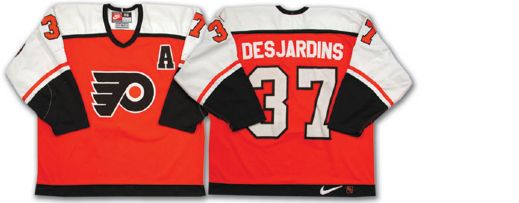 Eric Desjardins 1998-99 Philadelphia Flyers Game Worn Jersey