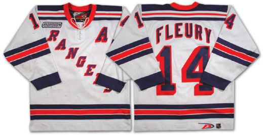 Theoron Fleurys 1999-2000 New York Rangers Game Worn Jersey