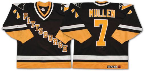 Joe Mullens Mid-1990s Pittsburgh Penguins Game Worn Jersey