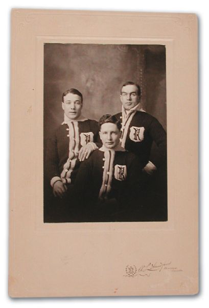 Rare Newsy Lalonde, Cyclone Taylor & Frank Patrick Renfrew Millionaires Photo (6" x 9")