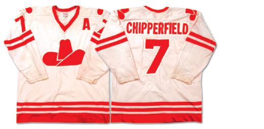 Ron Chipperfields WHA Calgary Cowboys Game Worn Jersey