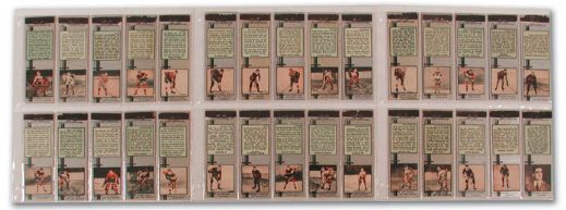 1934-35 Silver Diamond Matchbook Complete Set of 60