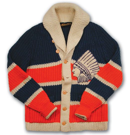 1928-29 Andy Aitkenheads Springfield Indians Wool Cardigan Sweater