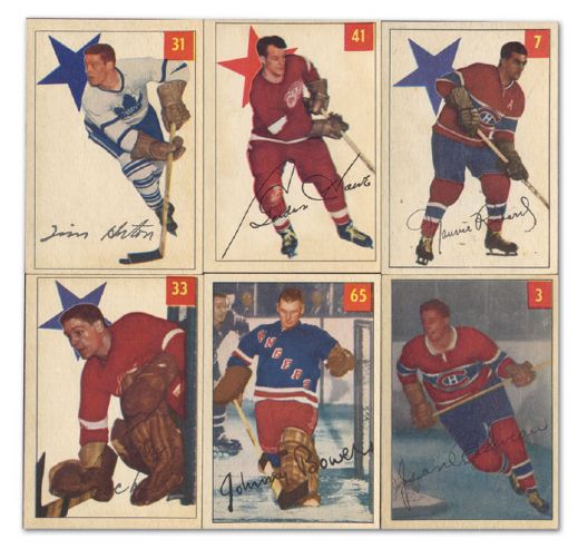1954-55 Parkhurst Hockey Card Complete Set of 100