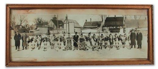 Circa 1920s Panoramic Hockey Team Photo Collection of 2