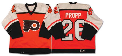 Brian Propps 1985-86 Philadelphia Flyers Autographed Game Jersey