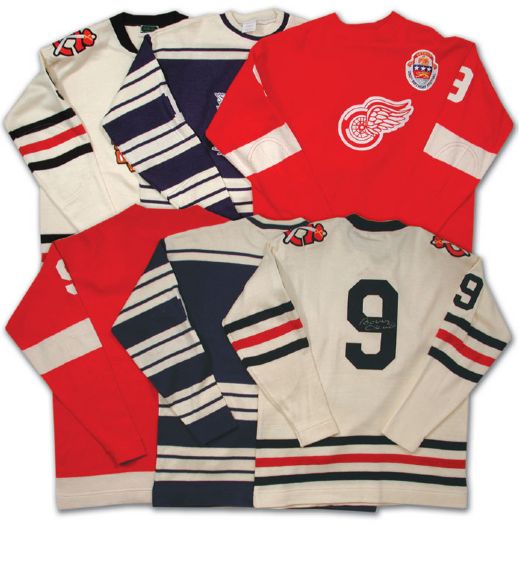 Howe, Hull & Bower Autographed Wool Replica Jersey Collection