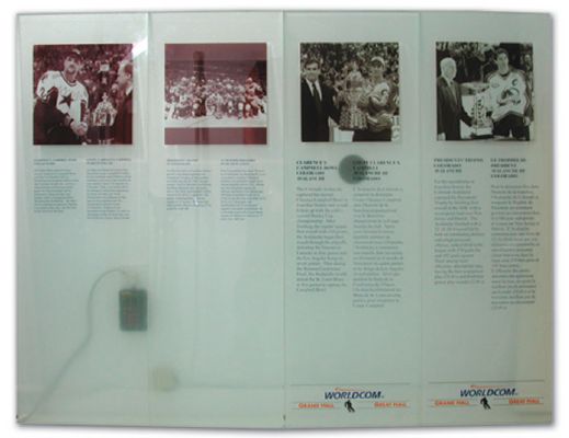 Collection of Plexiglass Trophy Displays from the Hall of Fame (13 1/2" x 42") ADDENDUM