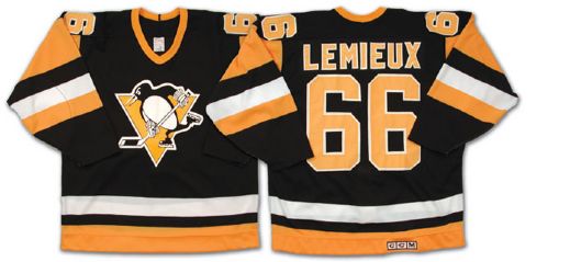 1980s Mario Lemieux Pittsburgh Penguins Replica Jersey
