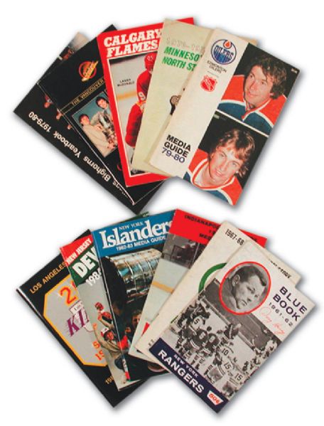 NHL Media Guide Collection of 86 Different