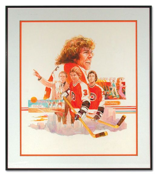 Bobby Clarke Painting Used for 1978-79 Philadelphia Flyers Yearbook  ("24 x 27")