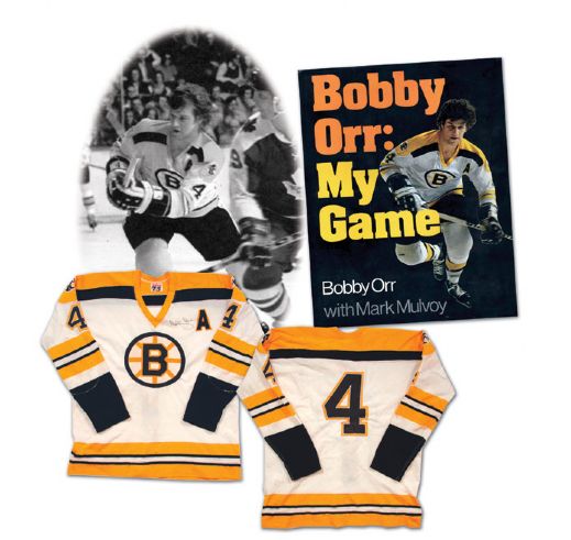 Bobby Orrs 1973-74 Boston Bruins Autographed, Photo Matched Game Worn Jersey