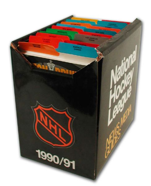 1990-91 NHL Media Guide Collection of 21