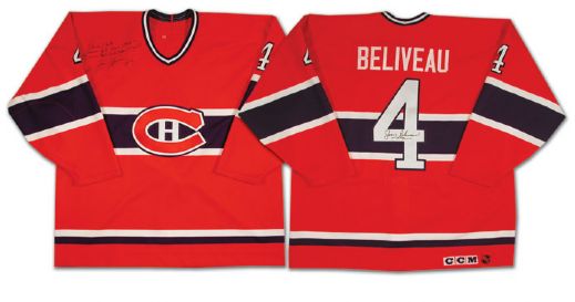 Jean Beliveaus Forum Closing/Molson Centre Opening Ceremonies Jersey & Memorabilia Collection