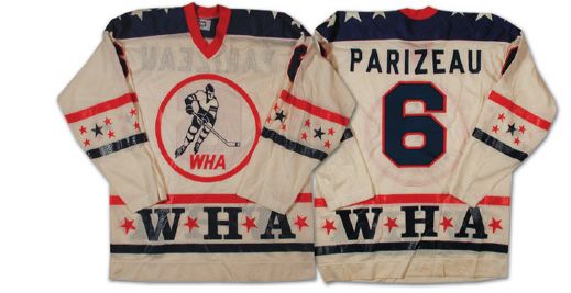 Michel Parizeaus 1977 WHA All-Star Game Worn Jersey