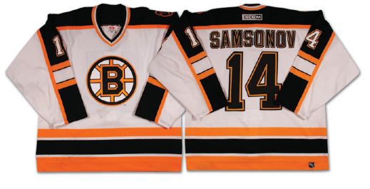 2003-04 Sergei Samsonov Boston Bruins Game Worn Jersey