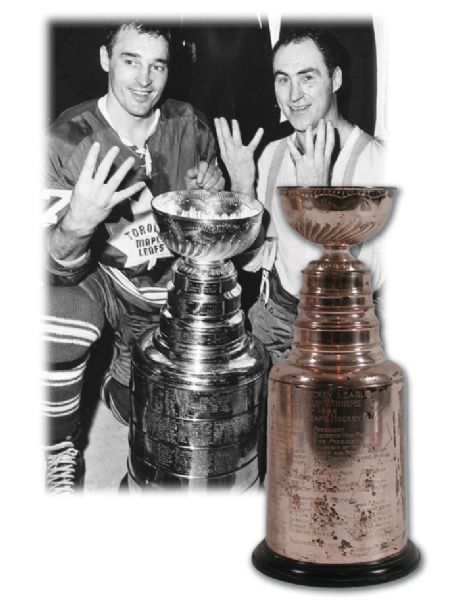 Frank Mahovlichs 1961-62 Toronto Maple Leafs Stanley Cup Championship Trophy