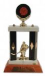 Frank Mahovlichs 250th NHL Goal Puck Trophy (13 1/2")
