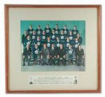 Frank Mahovlichs 1962-63 Official Toronto Maple Leafs Framed Team Photo (27" x 29")