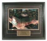 Frank Mahovlichs Autographed Framed Maple Leaf Gardens Photograph
