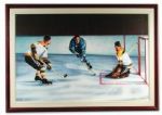Frank Mahovlichs Toronto Maple Leafs Original Oil Painting