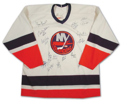 1980s New York Islanders Stanley Cup Champions Team Signed Jersey