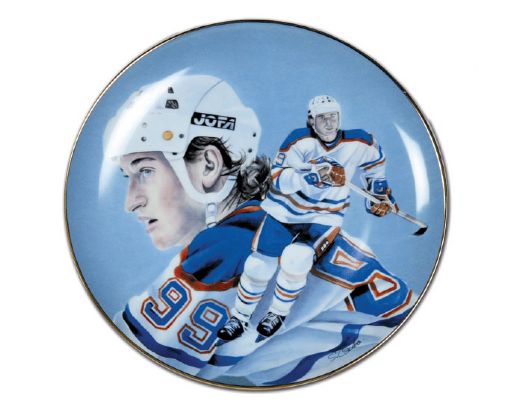 1984 Wayne Gretzky Limited Edition Plate by Steve Czorba